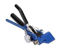 Aolidsive Pistola para Bridas de Cables de Acero Inoxidable, Herramienta de Paquete de Alicates para Bridas con Cremallera, Tensión Manual de Boca Plana y Corte en un Paso, de Goma Mecánico para