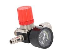 Aolidsive Regulador de Compresor de Aire, Regulador de Presión de 4 Orificios con Manómetro, Mini de Aire de 0 a 180 PSI para Compresores de y Herramientas Neumáticas, Reemplazo Europeo