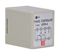 Aolidsive Relé Protector de Fase Dispositivo de Protección de Motor a Prueba de Agua 220 V APR Relé de Secuencia de 4 Fases para Ventilador de Bomba Instalación en Riel DIN para Usuarios de Control