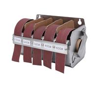 Aolidsive Rollo de Tela de Esmeril Versátil para Pulir Rollo de Papel de Lija de 5 Granos de 25 Mm X 6 M para Madera y Metal