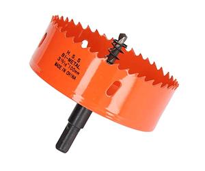 Aolidsive Sierra Perforadora Bimetálica, Cortadora de Acero de Alta Velocidad con Dientes para Madera y PVC, 32 Mm de Profundidad y 37 Mm de para Taladros Eléctricos (3-15/16"(100))