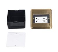 Aolidsive Toma de Corriente de Piso Toma Emergente Empotrada de Acero Inoxidable AC250V de Escritorio Oculta para Mesa de Conferencias Oficina Hotel Escuela 1 Diseño de Salida