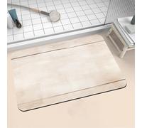Aoojlo Alfombra Baño Secado Rapido Primavera Alfombrilla Baño Diatomita Antideslizante, Alfombra Ducha Absorbente Fácil Limpieza Lavable Bath Mat Rug para Suelo Entrada Cocina 70x120cm 16-1403