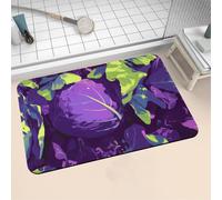Aoojlo Alfombra Baño Secado Rapido Purple Alfombrilla Baño Diatomita Antideslizante, Alfombra Ducha Absorbente Fácil Limpieza Lavable Bath Mat Rug para Suelo Entrada Cocina 120x170cm 16-1277