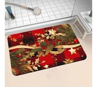 Aoojlo Alfombra Baño Secado Rapido Red Alfombrilla Baño Diatomita Antideslizante, Alfombra Ducha Absorbente Fácil Limpieza Lavable Bath Mat Rug para Suelo Entrada Cocina 120x170cm 16-1325