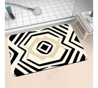 Aoojlo Alfombra Baño Secado Rapido Simple Alfombrilla Baño Diatomita Antideslizante, Alfombra Ducha Absorbente Fácil Limpieza Lavable Bath Mat Rug para Suelo Entrada Cocina 80x150cm 16-1145
