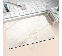 Aoojlo Alfombra Baño Secado Rapido Stone Alfombrilla Baño Diatomita Antideslizante, Alfombra Ducha Absorbente Fácil Limpieza Lavable Bath Mat Rug para Suelo Entrada Cocina 80x120cm 16-1187