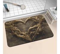 Aoojlo Alfombra Baño Secado Rapido Traditional Alfombrilla Baño Diatomita Antideslizante, Alfombra Ducha Absorbente Fácil Limpieza Lavable Bath Mat Rug para Suelo Entrada Cocina 80x150cm 16-1151