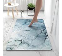 Aoojlo Alfombra de Baño Alfombrilla Baño Antideslizante 140x200cm, Alfombras de Baño SúPer Absorbente Antideslizantes Alfombra de Ducha, Alfombrilla de Baño Lavable, BañEra, Ducha, Cocina, Blue