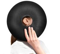 AOOSA Almohada Piercing, Cojín para Donut para Oído(Negro)