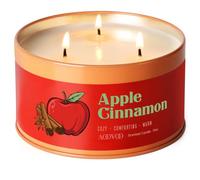 AOOVOO Vela perfumada de manzana y canela con 3 mechas, regalo de fiesta para hombre y mujer