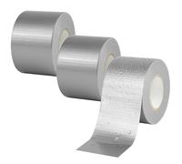 AOOWU Cinta Adhesiva Universal Extra Power, 3 Rollo Profesional Universal Cinta adhesiva de Tel, 48 mm x 20 m Cinta de Tela para Reparaciones, Fijación, Sellado y Más Interiores y Exteriores, Gris