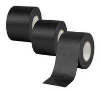 AOOWU Cinta Adhesiva Universal Extra Power, 3 Rollo Profesional Universal Cinta adhesiva de Tel, 48 mm x 20 m Cinta de Tela para Reparaciones, Fijación, Sellado y Más Interiores y Exteriores, Negra
