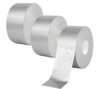 AOOWU Cinta Adhesiva Universal Extra Power, 3 Rollo Profesional Universal Cinta adhesiva de Tel, 48 mm x 50 m Cinta de Tela para Reparaciones, Fijación, Sellado y Más Interiores y Exteriores, Gris