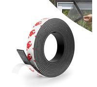 AOOWU Rollo de Cinta Magnética, 2M Cinta Magnética Autoadhesiva con Fuerte Respaldo Autoadhesivo, Flexible Recortable Cinta Adhesiva Magnética para Paneles Magnéticos y Refrigeradores(10 * 1.5mm)