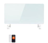 Aopunly Calentador eléctrico blanco, calentador de convector, radiador | Radiador eléctrico termostato, calefacción por infrarrojos con mando a distancia, control por aplicación, montaje en pared