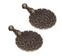 Aoresac 2 colgantes de corte de hilo de metal vintage, tijeras de hilo portátiles para coser ganchillo, herramienta de collar de corte rápido seguro para bricolaje, S