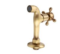 Aoresac Grifo de Pared Monomando de Latón Macizo Vintage, Apto para Fregadero de Cocina, Fregona de Piscina con Estilo Antiguo, Fácil de Instalar (grifo de piscina fregona largo)