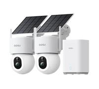 aosu Cámara de vigilancia 4K UHD D1 Max para exterior, batería solar para nueva aosuBase, 2 cámaras, visión nocturna TrueColor, seguimiento automático, giro de 360°/inclinación, no requiere