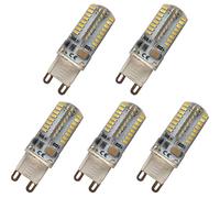 Aoxdi Bombilla G9 LED Lampara 4W, Blanco Frío, LED 64 SMD 3014 Bombillas Lamparas, AC220-240V, Paquete de 5