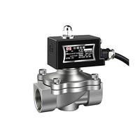 AOXIIUNNH 3/8" válvula electromagnética Normalmente Cerrada de la válvula electromagnética de la explosión del Acero Inoxidable 304 DN10 for el Gas(220VAC)