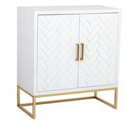 Aparador 1 cajón y 2 puertas de madera y metal 80x39,5x89h cm