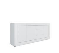 Aparador 3 puertas/3 cajones 200x40x83,5 cm Elios blanco brillante