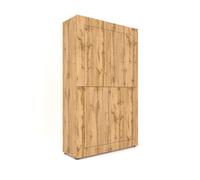 Aparador alto Elios de 4 puertas 100x35x165 cm roble natural - Itamoby