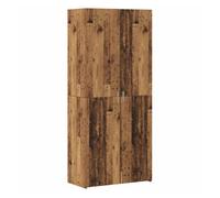 Aparador alto - mueble de almacenamiento 2 pcs madera vieja 80 x 42 x 185 cm es175