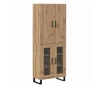 Aparador alto - mueble de almacenamiento 2 pcs roble artesanal 69,5 x 34 x 180 cm es195