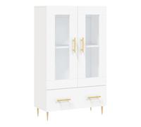 Aparador alto - mueble de almacenamiento madera de ingeniería blanco 69,5x31x115 cm es1222