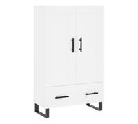 Aparador alto - mueble de almacenamiento madera de ingeniería blanco 69,5x31x115 cm es1232