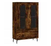 Aparador alto - mueble de almacenamiento madera de ingeniería roble ahumado 69,5x31x115 cm es1377