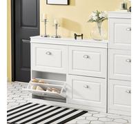 Aparador buffet - Mueble aparador - Armario de almacenamiento - Mesa de aparador - Armario de color marrón - Con 4 puertas y cajones - Estantes ajustables