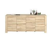 Aparador comedor city color roble kronberg 197x82x43 cm comedor moderno 197 cm