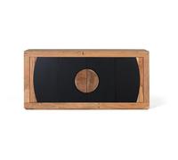 Aparador con 4 puertas en madera de acacia 76x160x40