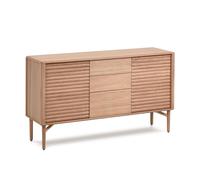Aparador de madera Lenon de 2 puertas y 3 cajones