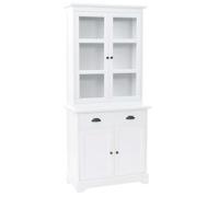 Aparador Galés Con 4 Puertas Mdf Y Madera De Pino 80x40x180 Cm Vidaxl