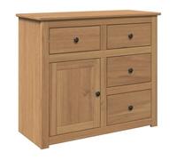 Aparador - mueble de almacenamiento con cajones panama madera maciza pino 93x40x80 cm es1822