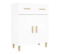Aparador - mueble de almacenamiento de madera contrachapada blanco 69,5x34x89 cm es2502