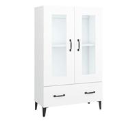 Aparador - mueble de almacenamiento de madera contrachapada blanco 70x31x115 cm es2508