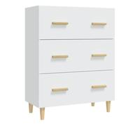 Aparador - mueble de almacenamiento de madera contrachapada blanco 70x34x90 cm es2511