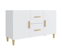 Aparador - mueble de almacenamiento de madera de ingeniería blanco 100x36x60 cm es3126