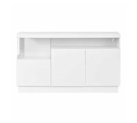 Aparador sin tamaño especificado - iluminación led con control por app, compartimentos acrílicos, armario de almacenamiento para salón, diseño moderno - blanco