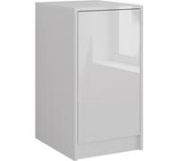 Aparador Vicco Sherry Blanco/blanco alto brillo 40.2 x 76 cm con tapa de contenedor, Model 57715