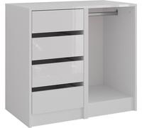 Aparador Vicco Sherry Blanco/blanco alto brillo 80.2 x 76 cm 2 partes, Model 57717