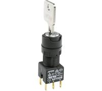 APEM A018125 Interruptor de llave 1 x 90 ° 1 pc(s)