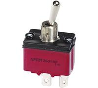 APEM Interruptor de palanca 1 x (on)/Off/(on) 3637NF/2 250 V/AC 6 A momentáneo/0/momentáneo 1 pc(s)
