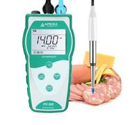 Apera Instruments PH850-SS - Medidor de pH portátil para medir muestras de alimentos y semirrígidas (rango de medición de pH: 0 a 14,00)