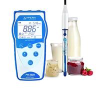 Apera Instruments Premium Series PH8500-DP Kit de medidor de pH portátil para productos lácteos y alimentos líquidos, azul (AI5552)